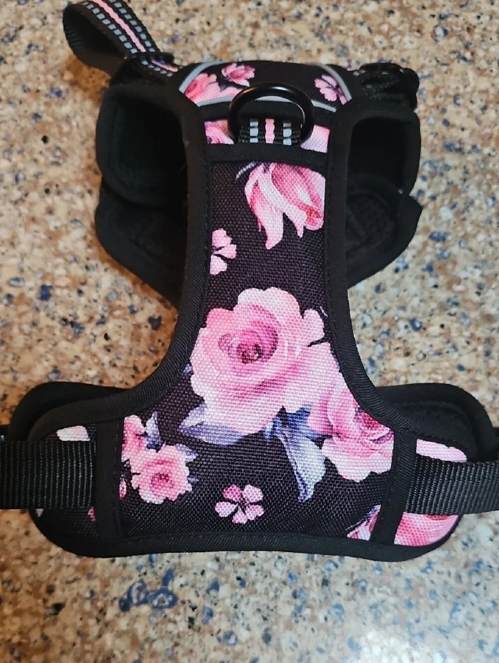 FoxyeP New Pink Floral Small Dog Harness Size Small